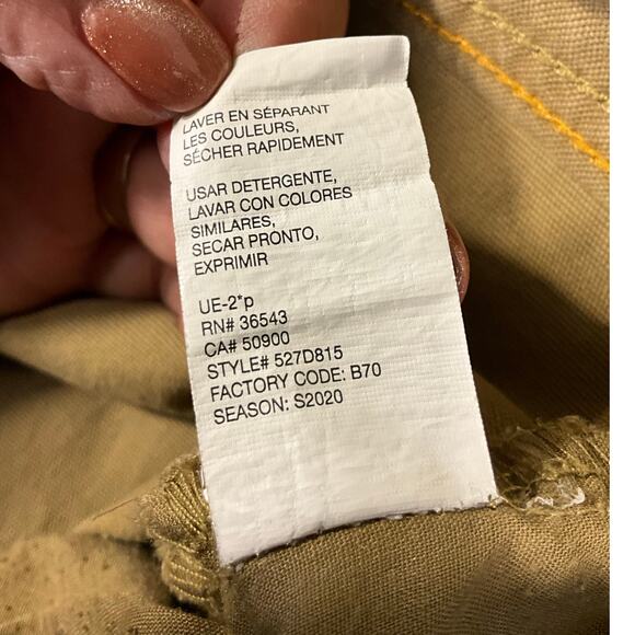 G.H. Bass Denim Straight Leg Cotton Pants, Men 38x32 Brown/Khaki Utility Jeans - Picture 4 of 10